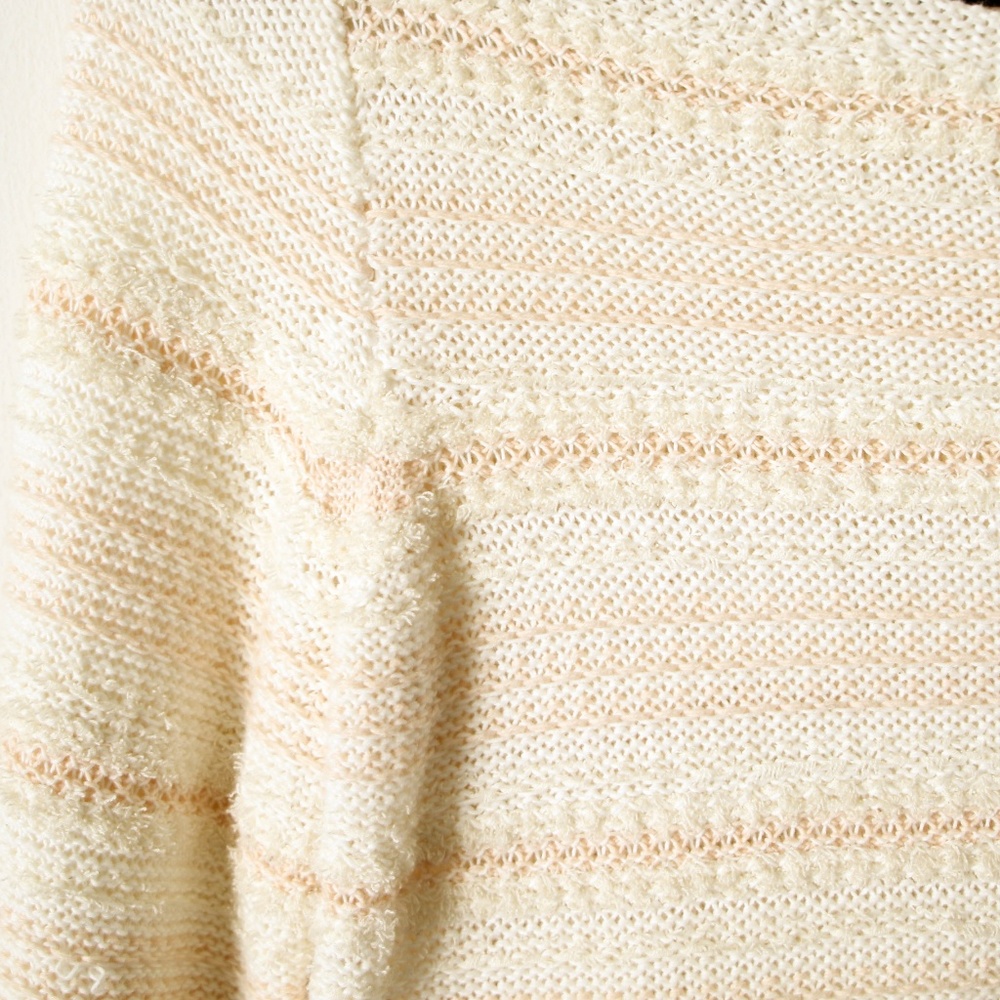 Madewell Fuzzy Stripe Open Weave Autumn Sweater - image 3